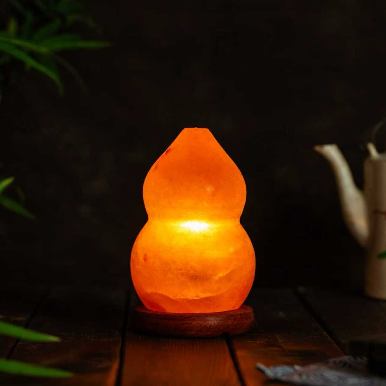 Himalayan Gourd Salt Lamp - Small & Large Sizes