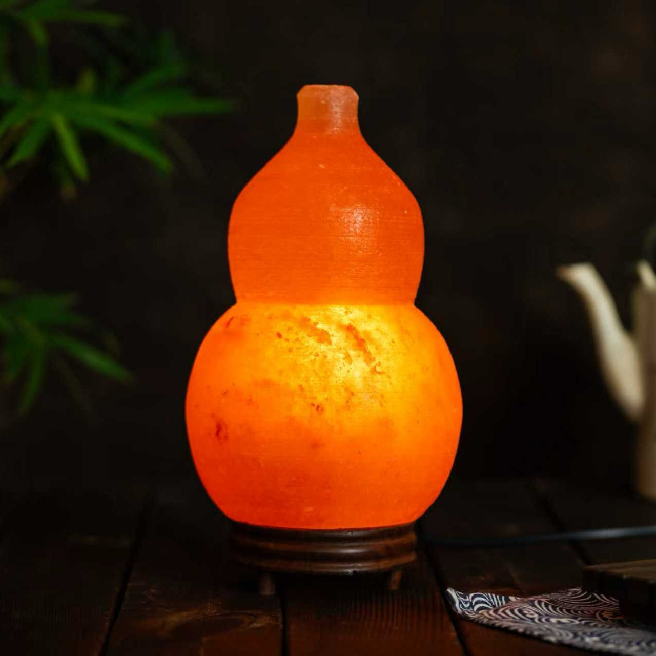 Himalayan Gourd Salt Lamp - Small & Large Sizes