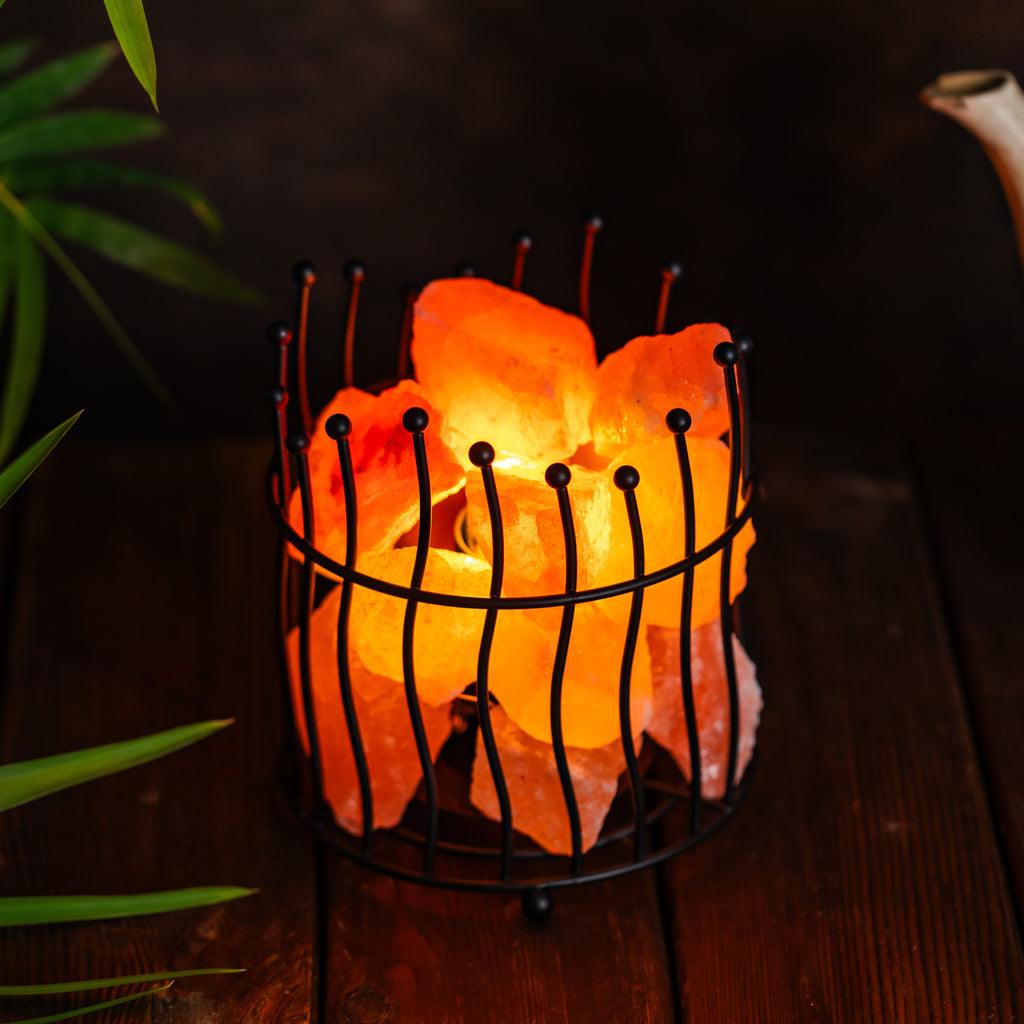 Ripple Wave Himalayan Salt Lamp – Iron Art Series