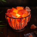 Bloom Bowl Himalayan Salt Lamp – Iron Art Series